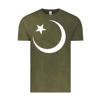 Vintage Olive Islam Symbol Design white Vintage Tee - longCreatives
