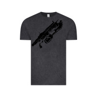 Vintage Black Gears of war lancer Vintage Tee - longCreatives