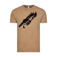 Vintage Coffee Gears of war lancer Vintage Tee - longCreatives