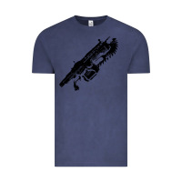 Vintage Denim Gears of war lancer Vintage Tee - longCreatives