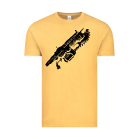 Vintage Mustard Gears of war lancer Vintage Tee - longCreatives