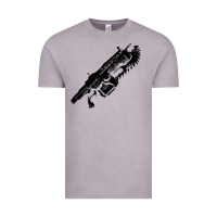 Vintage Zinc Gears of war lancer Vintage Tee - longCreatives