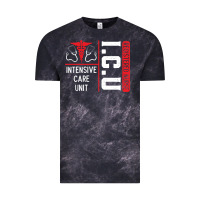 Cloud Black ICU Registered Nurse Medical Intensive Care Unit Vintage Tee - longCreatives