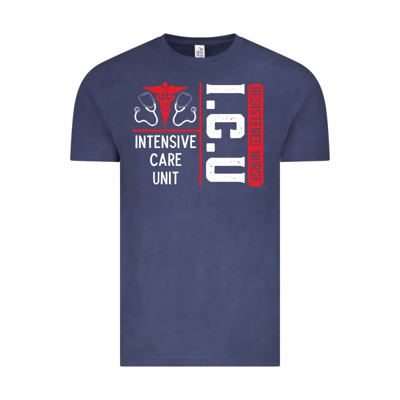 Icu Registered Nurse Medical Intensive Care Unit Vintage Tee by longCreatives | Teevron