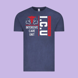 Icu Registered Nurse Medical Intensive Care Unit Vintage Tee Designed By Longcreatives