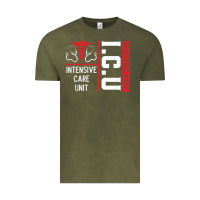 Vintage Olive ICU Registered Nurse Medical Intensive Care Unit Vintage Tee - longCreatives