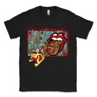 Black Merry Christmas Lips Santa Classic Tee - Bettercallsaul