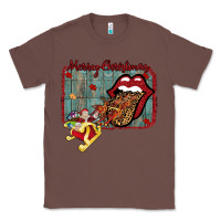 Chestnut Merry Christmas Lips Santa Classic Tee - Bettercallsaul