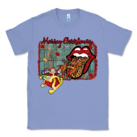 Colony Blue Merry Christmas Lips Santa Classic Tee - Bettercallsaul