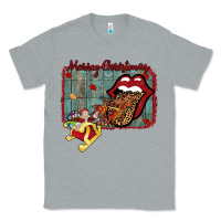 Heather Grey Merry Christmas Lips Santa Classic Tee - Bettercallsaul