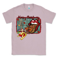 Lilac Merry Christmas Lips Santa Classic Tee - Bettercallsaul