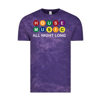 Cloud Purple House Music All Night Long Ravers Vintage Tee - longCreatives