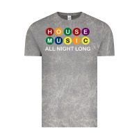Cloud Rock House Music All Night Long Ravers Vintage Tee - longCreatives