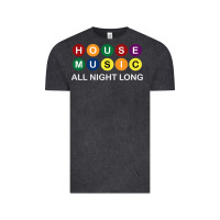 Vintage Black House Music All Night Long Ravers Vintage Tee - longCreatives