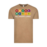 Vintage Coffee House Music All Night Long Ravers Vintage Tee - longCreatives