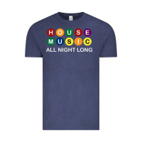 Vintage Denim House Music All Night Long Ravers Vintage Tee - longCreatives