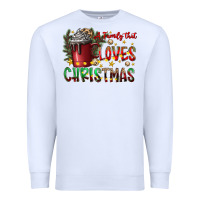White afamilytloveschristmas Premium Sweatshirt - CowhideDigitalArt