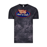 Cloud Black Moo and Oink Chicago Vintage Tee - longCreatives