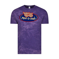 Cloud Purple Moo and Oink Chicago Vintage Tee - longCreatives