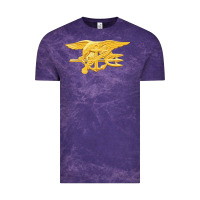 Cloud Purple Navy Seals badge Vintage Tee - longCreatives