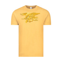 Vintage Mustard Navy Seals badge Vintage Tee - longCreatives