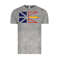 Cloud Rock Newfoundland and Labrador Flag - 3 Color Vintage Tee - longCreatives