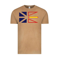 Vintage Camel Newfoundland and Labrador Flag - 3 Color Vintage Tee - longCreatives