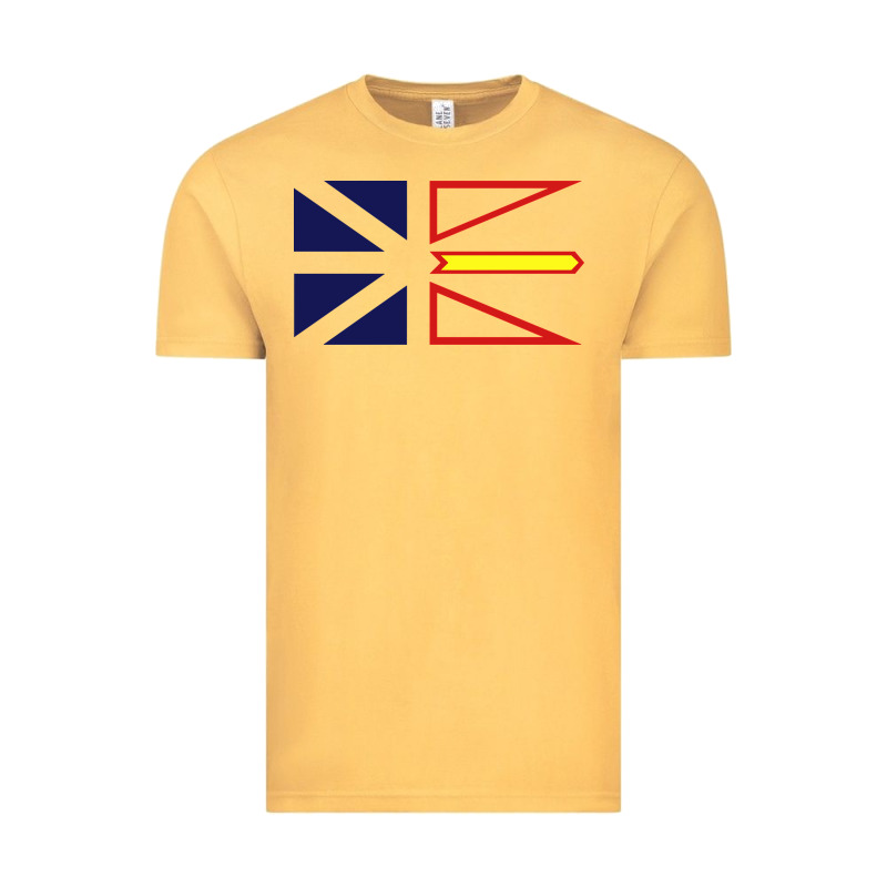 Newfoundland And Labrador Flag - 3 Color Vintage Tee by longCreatives | Teevron