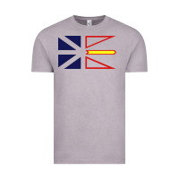 Vintage Zinc Newfoundland and Labrador Flag - 3 Color Vintage Tee - longCreatives