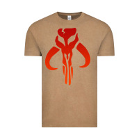 Mando Mythosaur Skull Sticker Vintage Tee | Teevron