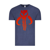 Vintage Denim Mando Mythosaur Skull Sticker Vintage Tee - longCreatives