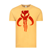 Vintage Mustard Mando Mythosaur Skull Sticker Vintage Tee - longCreatives