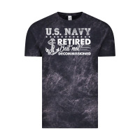 Cloud Black US Navy Retired Shirt Vintage Tee - longCreatives