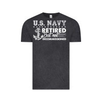 Vintage Black US Navy Retired Shirt Vintage Tee - longCreatives