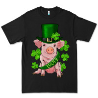 Black st. patrick's day lucky baby pig Premium Tee - RanaPortraitStore