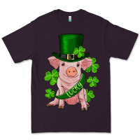 Plum st. patrick's day lucky baby pig Premium Tee - RanaPortraitStore