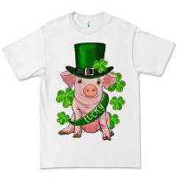 White st. patrick's day lucky baby pig Premium Tee - RanaPortraitStore