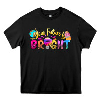 Black your future is bright Heavy Core Tee - NancyCooperArtShop