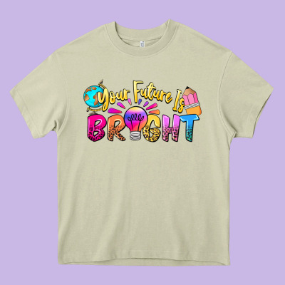 Your Future Is Bright Heavy Core Tee Designed By Nancycooperartshop