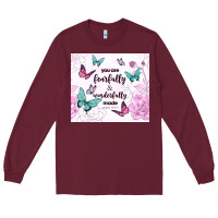 Burgundy you are fearfully and wonderfully made Long Sleeve Tee - TumblerDesignByShophia