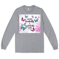 Heather Grey you are fearfully and wonderfully made Long Sleeve Tee - TumblerDesignByShophia