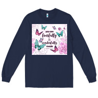 Navy you are fearfully and wonderfully made Long Sleeve Tee - TumblerDesignByShophia