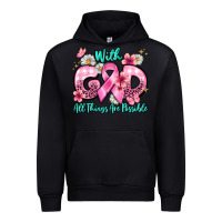 Black with god all things are possible Urban Hoodie - BarkalooDesign