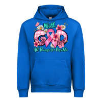 Cobalt with god all things are possible Urban Hoodie - BarkalooDesign