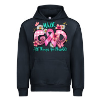 Navy with god all things are possible Urban Hoodie - BarkalooDesign