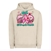 Pigment French Oak with god all things are possible Urban Hoodie - BarkalooDesign