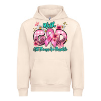 Sandshell with god all things are possible Urban Hoodie - BarkalooDesign