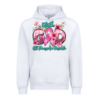 White with god all things are possible Urban Hoodie - BarkalooDesign
