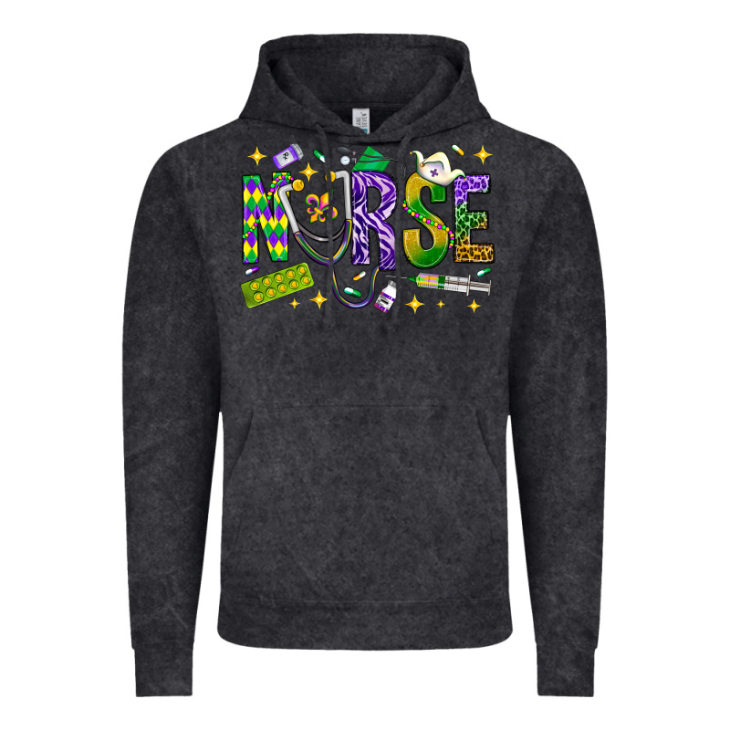 Mardi Gras Nurse Vintage Hoodie by NancyCooperArtShop | Teevron