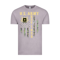 Vintage Zinc US ARMY Retired  Distressed American Flag Patriotic Vintage Tee - longCreatives